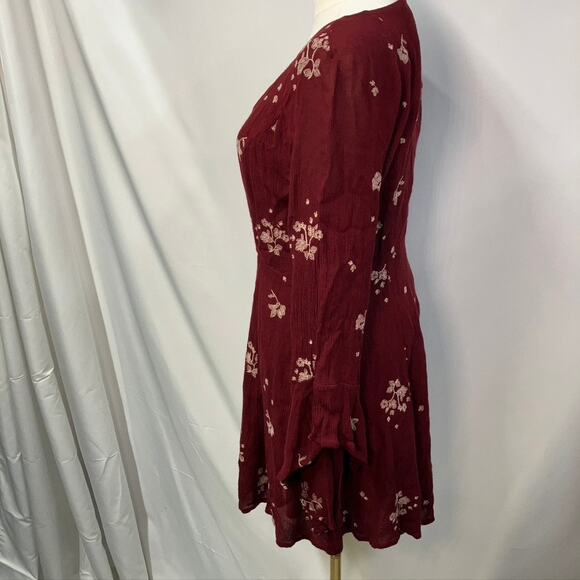 Free People Jasmine Floral Embroidered Mini dress 4 boho fairy As seen on TV - Picture 8 of 14